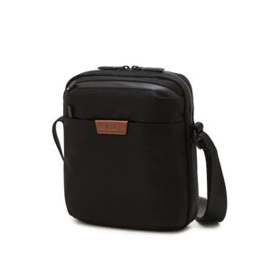 [닥스핸드백] 블랙 음각로고 나일론 크로스백 DBBA6E776BK