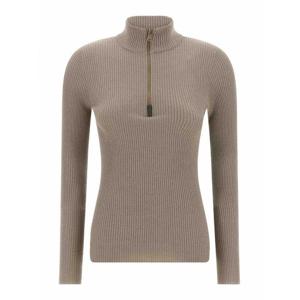 [BRUNELLO CUCINELLI] 라프리마 여성 터틀넥 폴로 necks 스파클링 Wolf M41844604C9729 베이지 /8