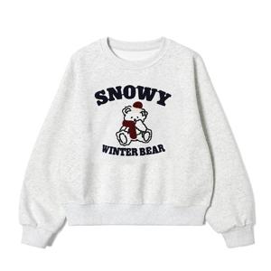 [애드호크]여성 자수 곰돌이 라운드넥 티셔츠 HBALT55_DJ