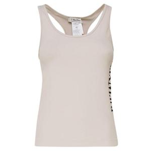 막스마라 24FW FORTUNA 로고 슬리브리스 탑 라이트베이지 2429946011 011
