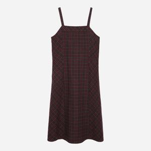 [써스데이아일랜드]멀티 체크 볼륨 레이어드 원피스 T258MOP236W