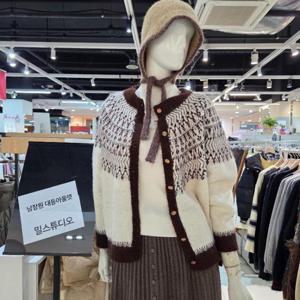 밀스튜디오 DP02 따스한느낌의 라운드 니트가디건 LRBCDS109