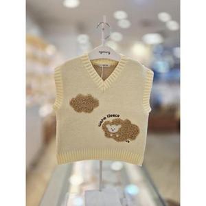 아가방 세이브존03 아가방 아이보리 레오니트조끼 A01Q721302GA