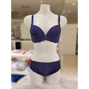 [비비안]밤하늘 별빛 퍼플 스팽클 압박X DE컵 저중심브라 레이스팬티세트 (BR1980Q/A)