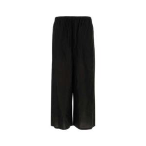 LOEWE PAULAS IBIZA Black viscose blend Paula s Ibiza wide leg pant H616Y04XA7 BLACK