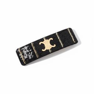 CELINE 25FW STRIPED SEQUINS HAIR CLIP (461OE2BSP 38GS) (스트라이프 시퀸 헤어 클립)