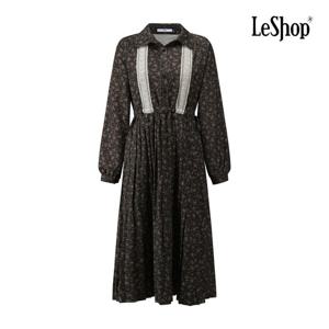 르샵  레이스 포인트 라인 플라워 플리츠 원피스 (BPBOP004A)