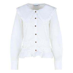 가니 블라우스 A1040096ZZ8 WHITE