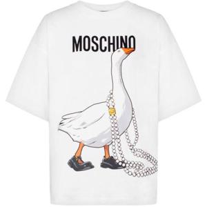 모스키노 반팔 티셔츠 V070305411001 WHITE