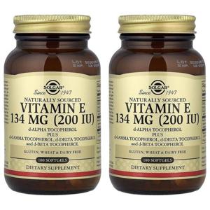 해외배송 Solgar 솔가 내추럴리소스 비타민E 134mg 200IU 100소프트젤 2개