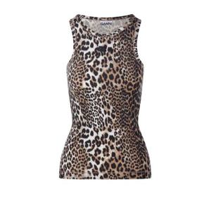 가니 민소매 티셔츠 A1050073 943 LEOPARD