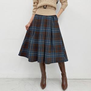 [금찌]금찌 드림 체크 롱 스커트 SK3223