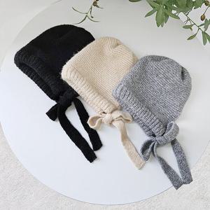 [올리비에스클로젯]리본 니트 울 바라클라바_O2512AC018D