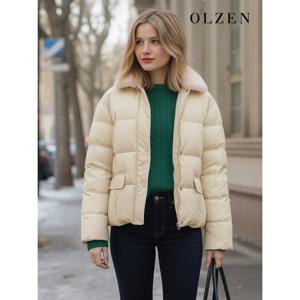 [올젠(우먼)][OLZEN W] 여성 퍼카라 덕다운 점퍼 (ZLD4JP2301)