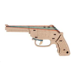 영공방 고무줄총 카우보이 총 5연발 (CM877) 나무고무줄총 만들기 장난감권총