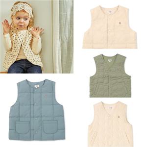 [오가닉맘]베어퀼팅패딩조끼택1 MIZTVE01-OR