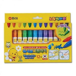 워셔블 12색 그림마카 동아 미술재료 마카류 미술용품 미술펜
