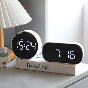 키밍 거울 온도 LED탁상시계 알람 미러 인테리어 습도