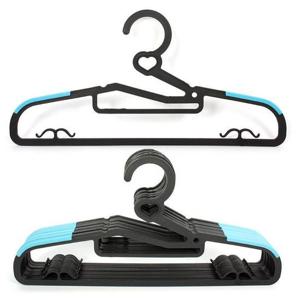 논슬립옷걸이 하트 블루 10P