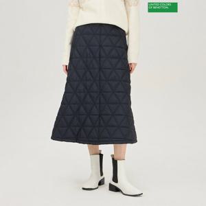 베네통 트로페 퀼팅 스커트 BASKA1561
