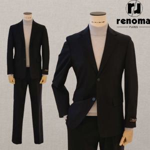 FW 네이비 기모원단 사방스판 클래식핏 원턱바지 셋업 수트 RODMSET81AJD