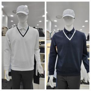 [핑]골프 남성 레이어드 카라 긴팔티셔츠 111D3TO184A_GN