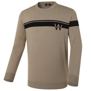 [와이드앵글]남성 VA 보더 풀오버 스웨터 WMU22K91E2