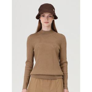 [엘르골프]여성 꽈배기 골지 믹스 목크넥 스웨터 6K63401-199 블