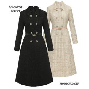 [미니멈]MD 트위드 카라 자켓 스타일 원피스 MD MMYDAWO0720_CJ