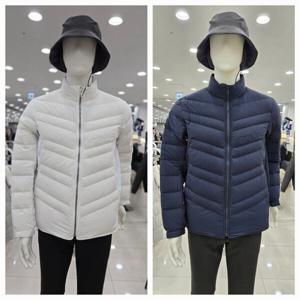 [핑]골프 남성 사선 퀼팅 구스 다운 점퍼 111D4JP301AB_GN