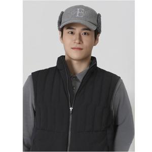 [엘르골프]남성 귀달이 로고 자수 캡 6K77401-932 멜란지그레이