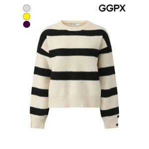 [GGPX]버튼 소매 블록 니트 (GPBKP050F)