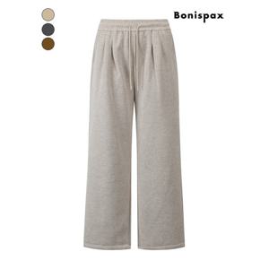 [보니스팍스]핀턱 헤링본 와이드 밴딩 기모 팬츠 (XPBPT010M0)