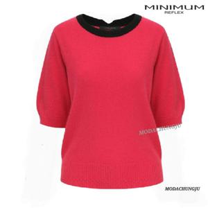 [미니멈]MD  울 캐시미어 벌룬 5부 니트 MD MYDAKU0690BK