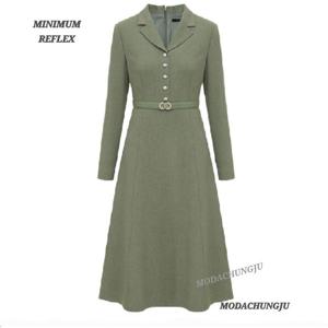 [미니멈]MD 카라 플레어 원피스  MD MYDAWO0620BK