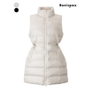 [보니스팍스]하이넥 패딩 롱 베스트 (XPBVT009M0)