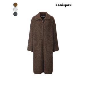 [보니스팍스]부클 롱 집업 니트 가디건 (XPBKG010M0)