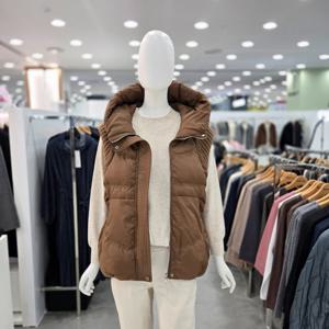 [벨라디터치]덕다운 패딩 후드 조끼 V3F4VT25_GN