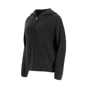 [피에이티]울혼방 꽈배기 후드 지퍼가디건 1L83702