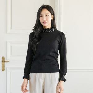 엄마옷 마담4060 스모크진주블라우스 데일리 여성 -ZBL2512003-