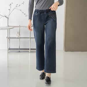 엄마옷 마담4060 은하수기모데님팬츠 데일리 여성바지 -ZPN2512046-