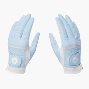 데상트골프장갑 VQA DQ32WFGL82-LBLG 여성 360 논슬립 양손 장갑 / Light Blue