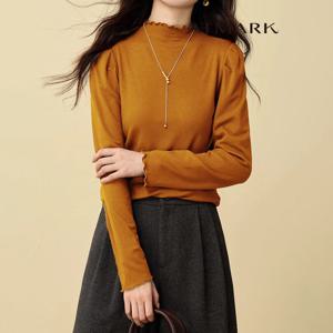 ATMARK 슬림베이직프릴넥티셔츠_AA59TS015G