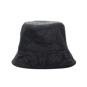 우영미 남성 크링클 데님 버킷햇 블랙 W233AC53853B