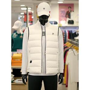 루이까스텔 세이브존03 남성 골프 가을 겨울 니트 배색 덕 베스트 조끼 A7MEJP010GA