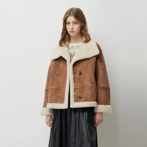 [시슬리]리버시블 하이넥 인조 무스탕 SALE31561