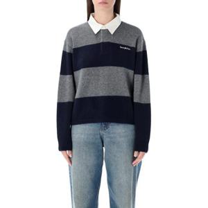 스포티앤리치 폴로 티셔츠 WS08062300GY23 4016 HEATER GREY NAV