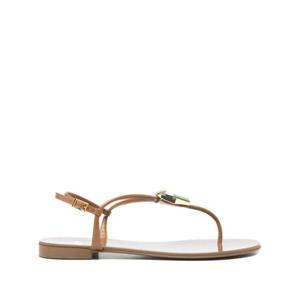 쥬세페자노티 여성 메탈릭 플랫 샌들 E600018 001