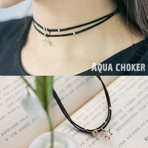 아쿠아 초커 목걸이
