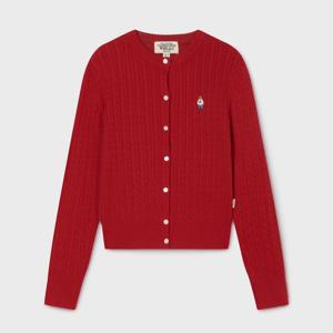 [후아유]여성 Steve High Gauge Cotton Cable Cardigan WHCKG2325F